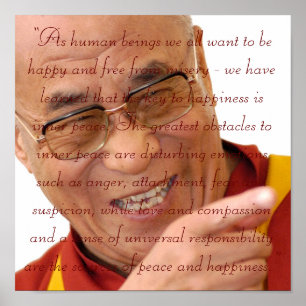 Little Seeds Art HH Dalai Lama Quote2 Poster