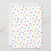 Little Señorita Mexican Fiesta Verjaardagsfeest Kaart (Achterkant)