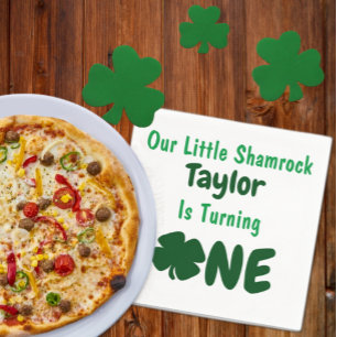 Little Shamrock 1st Birthday Servet
