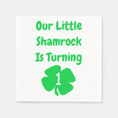 Little Shamrock 1st Birthday Servet (Voorkant)