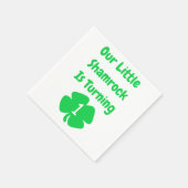 Little Shamrock 1st Birthday Servet (Hoek)