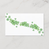 Little Shamrock Baby shower Luier Raffle Kaart Visitekaartje (Achterkant)