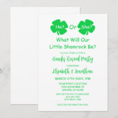 Little Shamrock Gender onthulling Kaart (Voorkant / Achterkant)