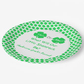 Little Shamrock Gender onthulling Papieren Bordje (Gekanteld)