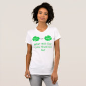 Little Shamrock Gender onthulling T-shirt (Voorkant volledig)