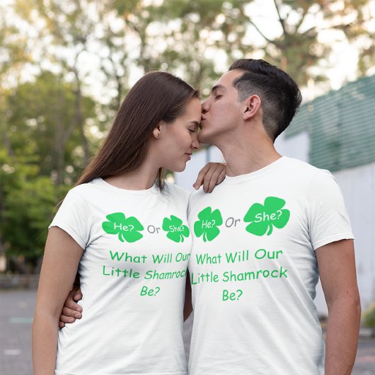 Little Shamrock Gender onthulling T-shirt