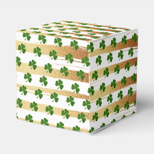 Little Shamrock St. Patrick's Day Baby shower Bedankdoosjes (Achterkant)