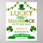 Little Shamrock St. Patrick's Day Baby shower Poster (Voorkant)