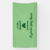 Little Shamrock St Patrick's Day Baby shower Spandoek (Verticaal)