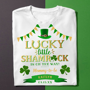 Little Shamrock St. Patrick's Day Baby shower T-shirt