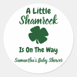 Little Shamrock St Patrick's Day Ronde Sticker