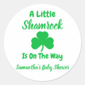 Little Shamrock St Patrick's Day Ronde Sticker (Voorkant)