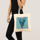 Little Shark Doodle Tote Bag (Voorkant (product))