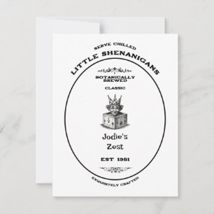 Little Shenanigans Vintage Nar Kaart Persoonlijk Notitiekaartje