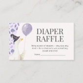 Little Silly Goose Baby Shower Diaper Raffle Informatiekaartje (Voorkant)