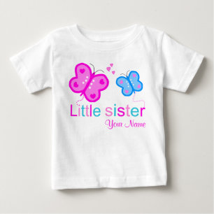 Little Sister Butterfly gepersonaliseerd T-shirt