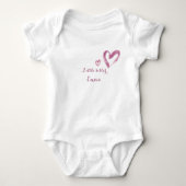 Little sister customizable name romper (Voorkant)