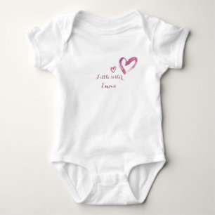 Little sister customizable name romper