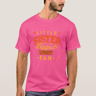 Little Sister Grootste Rugby Fan Rugby Speler Grap T-shirt