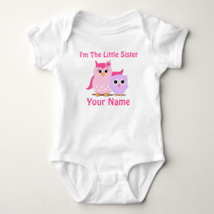 Little Sister Owl gepersonaliseerd T-Shirt