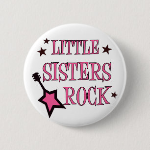 Little Sisters Rock Ronde Button 5,7 Cm