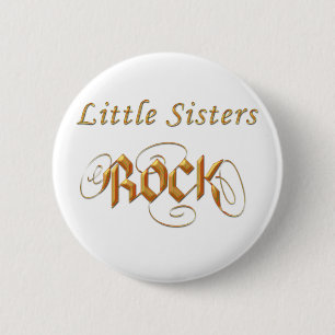 Little Sisters Rock Style Ronde Button 5,7 Cm