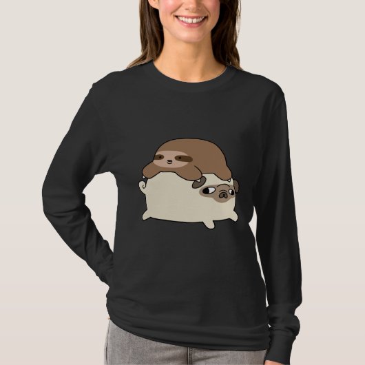 Little Sloth and Carlin Essential T-Shirt 228 (Devant)