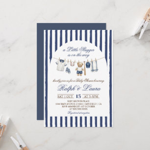 Little Slugger Baby Shower Kaart