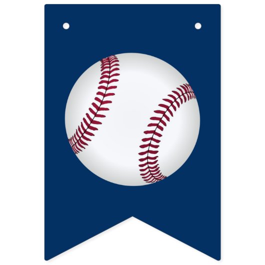 Little Slugger Baseball Party Bunting Flag Vlaggetjes (Eerste vlag)