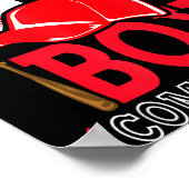 Little Slugger Boy Coming Soon Baby Announcement B Poster (Hoek)