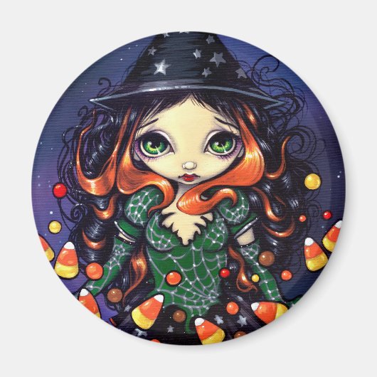 "Little Snoep Witch" magneet (Voorkant)