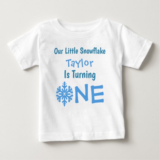 Little Snowflake 1st Birthday (Voorkant)