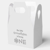Little Snowflake 1st Birthday Bedankdoosjes (Geopend)