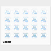 Little Snowflake 2e verjaardag Ronde Sticker (Vel)