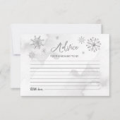 Little Snowflake Baby shower Advies Kaarten (Voorkant)