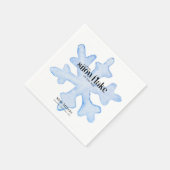 Little Snowflake Blue Wintery Baby shower Servet (Hoek)