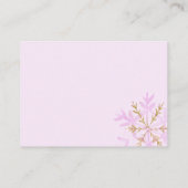 Little Snowflake Diaper Raffle Enclosure Card Informatiekaartje (Achterkant)