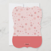 Little Snowflake Faire-part de naissance (Dos)