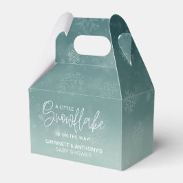 Little Snowflake Winter Baby shower Bedankdoosjes