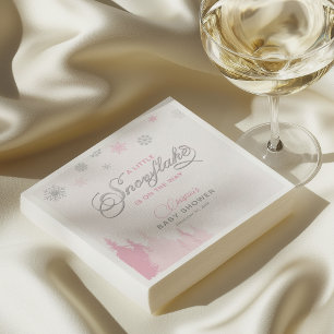 Little Snowflake Winter Baby shower servetten