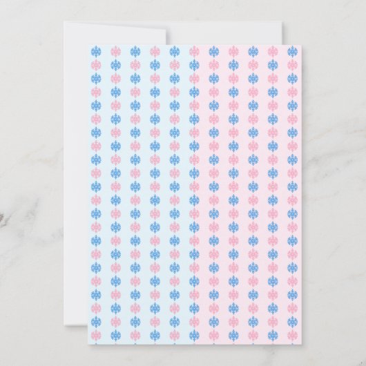 Little Snowflake Winter Gender onthulling Kaart (Achterkant)