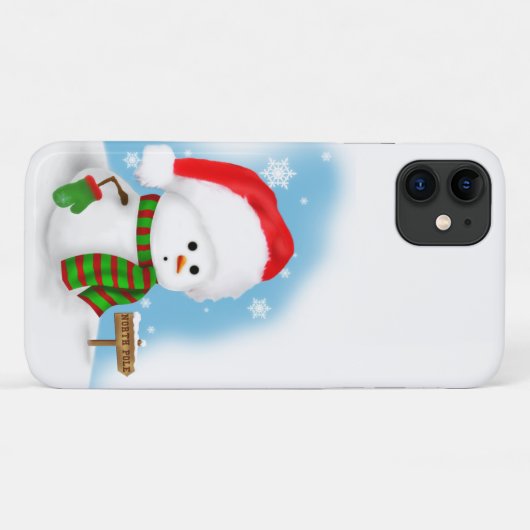 Little Snowman Case-Mate iPhone Case (Achterkant (horizontaal))