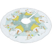 Little Snowman Tree Skirt Kerstboom Rok (Gekanteld)