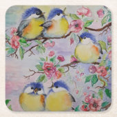Little Sparrows Spring Paper Onderzetter (Voorkant)