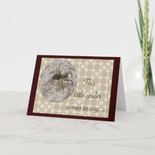 Little Spider Birthday Card Kaart