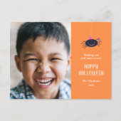 Little Spider Happy Halloween Carte photo (Devant)