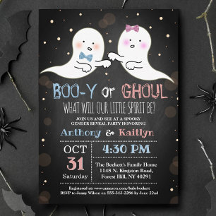 Little Spirit Halloween Ghosts Gender Reopenbaart  Kaart