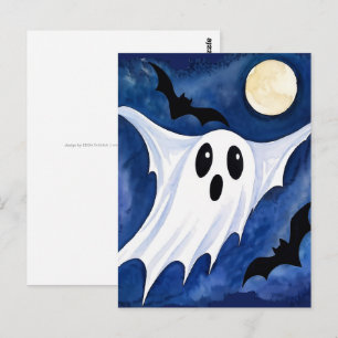 Little Spooky Ghost - Halloween 7 - Fan Fun Briefkaart