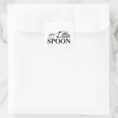 Little Spoon Vierkante Sticker (Tas)