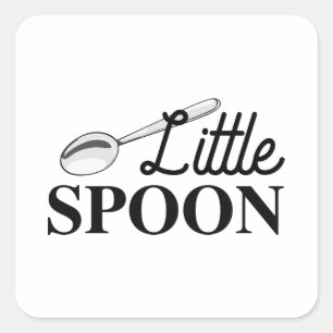 Little Spoon Vierkante Sticker